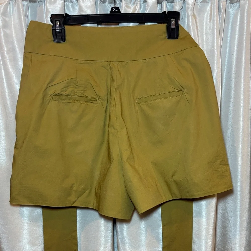 J Crew Gold Tie Waist Short in Cotton Poplin, high rise, size 10, EUC